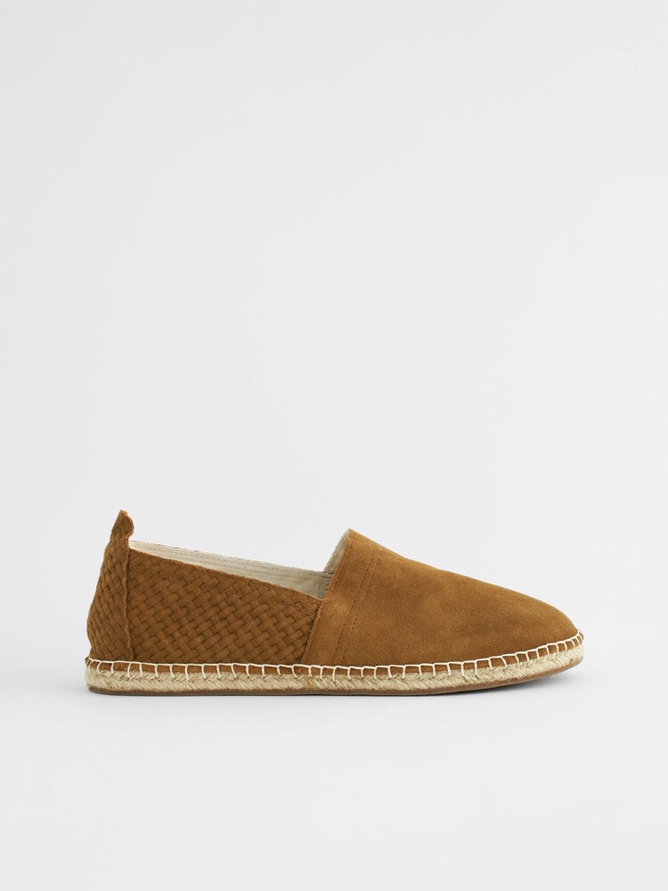 Tan Brown Suede Espadrilles - Image 2 of 6 Tan Brown Suede Espadrilles - Image 2 of 6