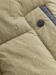 Light Khaki Borg Teddy Lined Padded Coat (3mths-7yrs) - Image 9 of 9