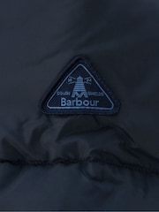 Barbour® Navy 100% Cotton Midhurst Baffle Quilt Faux Fur Trim Hood Coat - Image 8 of 11