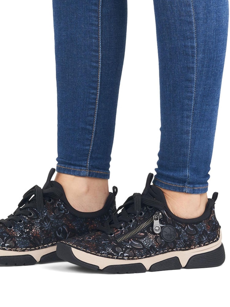 Rieker Womens Blue Elasticated Shoes - Image 10 of 10