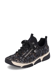 Rieker Womens Blue Elasticated Shoes - Image 3 of 10
