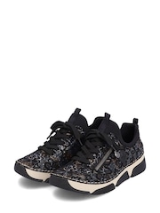 Rieker Womens Blue Elasticated Shoes - Image 6 of 10