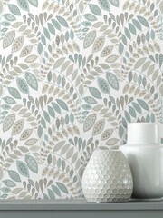 A Street Grey/Green Floral Wallpaper - Image 2 of 3
