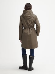 Barbour® Green Bowlees 100% Cotton Waterproof Jacket - Image 3 of 8