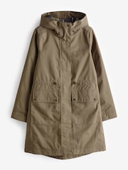 Barbour® Green Bowlees 100% Cotton Waterproof Jacket - Image 7 of 8