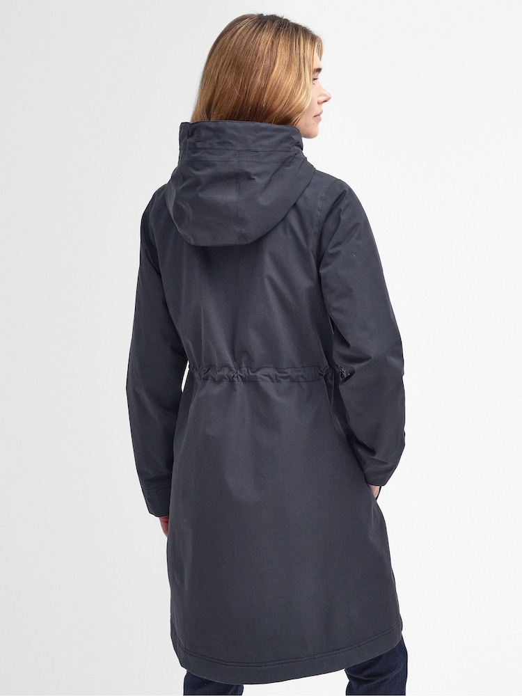 Barbour® Navy Bowlees 100% Cotton Waterproof Jacket - Image 2 of 5