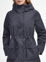 Barbour® Navy Bowlees 100% Cotton Waterproof Jacket - Image 4 of 5