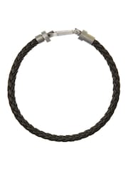 Orelia & Joe Leather Woven Interlocking Bracelet - Image 1 of 1