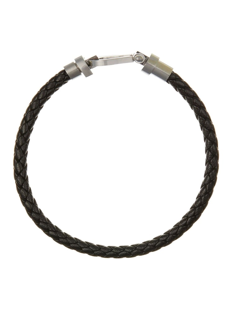 Orelia & Joe Leather Woven Interlocking Bracelet - Image 1 of 1