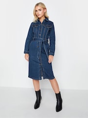 PixieGirl Petite Blue Belted Dress - Image 2 of 4