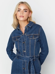 PixieGirl Petite Blue Belted Dress - Image 4 of 4