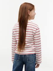 Tommy Hilfiger Red Rope Logo Relaxed Long Sleeve T-Shirt - Image 2 of 5