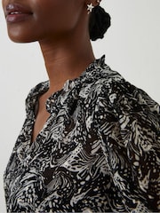 FatFace Black Charlie Abstract Butterfly Blouse - Image 3 of 6