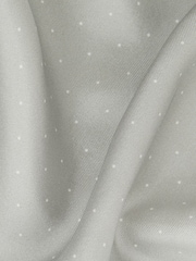 Reiss Silver Liam Polka Dot Silk Pocket Square - Image 5 of 5