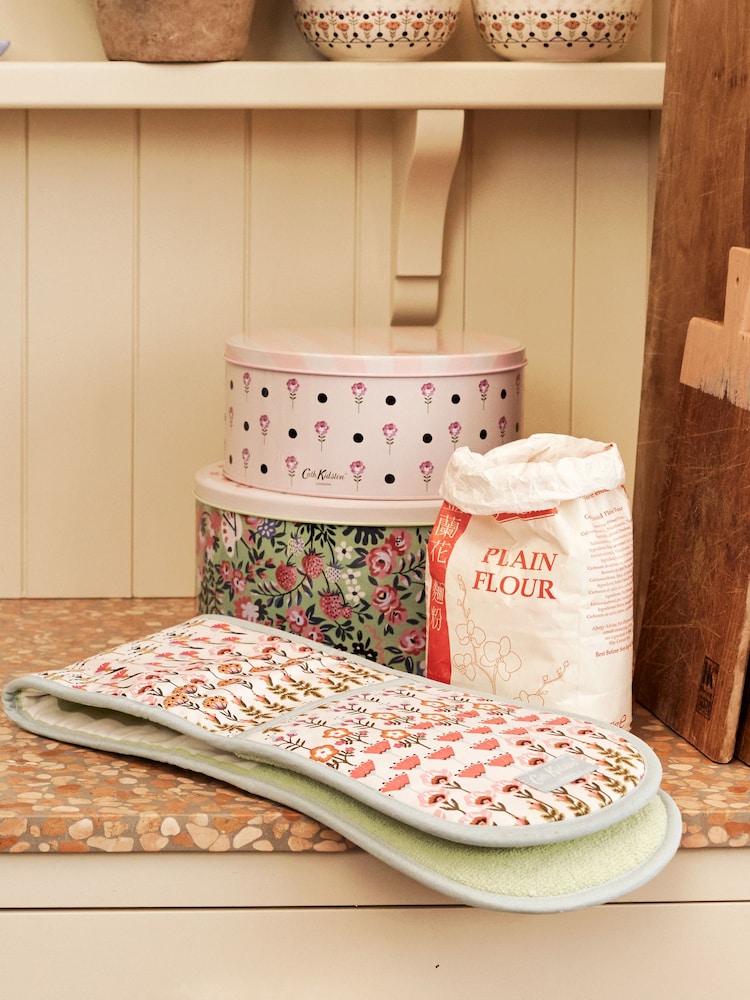 Cath Kidston Green Painted Table Cake Tin Set 2PK - Image 1 of 6