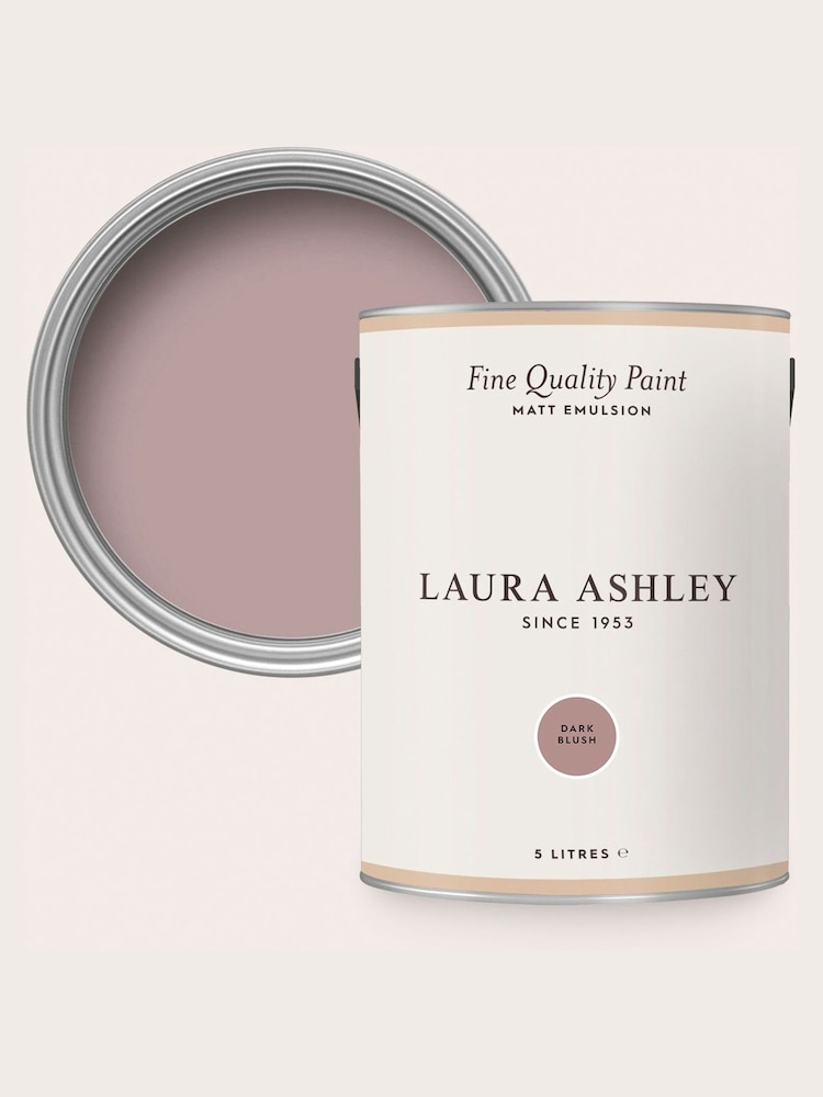 Laura Ashley Dark Blush Pink Matt Emulsion 5LT Paint - Image 3 of 4