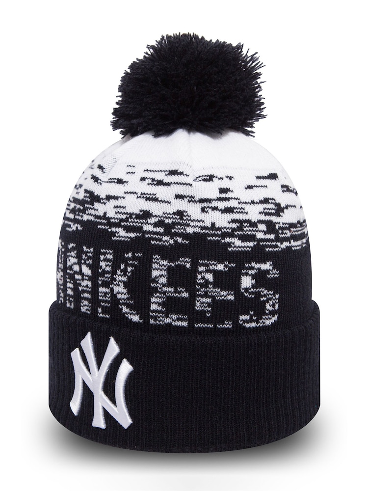 New Era® New York Yankees Bobble Blue Cuff Beanie Hat - Image 1 of 1