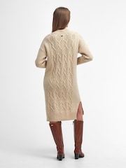 Barbour® Cream Elisha 100% Cotton Knitted Dress - Image 2 of 7