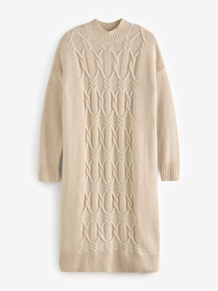 Barbour® Cream Elisha 100% Cotton Knitted Dress - Image 7 of 7