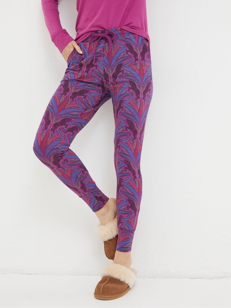 FatFace Pink Zebra Leggings - Image 1 of 5
