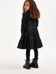 Nicole Miller Tafeta Black Dress - Image 2 of 5