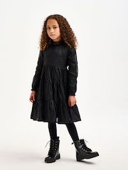 Nicole Miller Tafeta Black Dress - Image 3 of 5