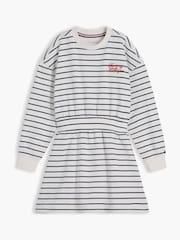 Tommy Hilfiger Blue Stripe Relaxed Sweatshirt Dress - Image 5 of 5