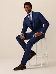 bleu vif - Slim Fit (Slim Fit) - Veste de costume texturée - Image 2 de 11