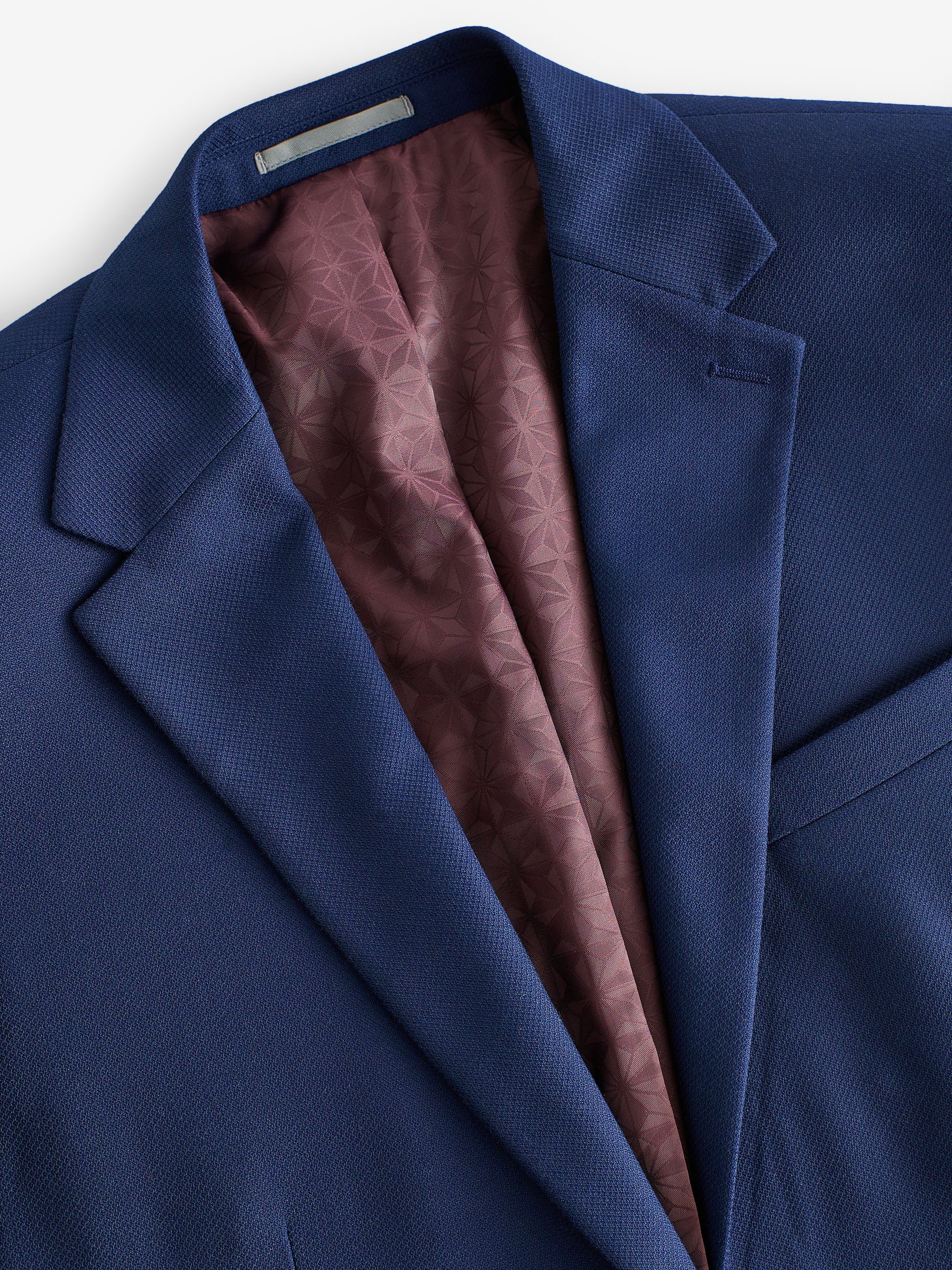 Buy Bright Blue Slim Fit Textured Suit Jacket from Next USA Buy Bright Blue Slim Fit Textured Suit Jacket from Next USA