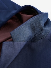 bleu vif - Slim Fit (Slim Fit) - Veste de costume texturée - Image 8 de 11