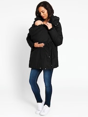JoJo Maman Bébé Black Zip-In Padded Carrier Panel - Image 1 of 2