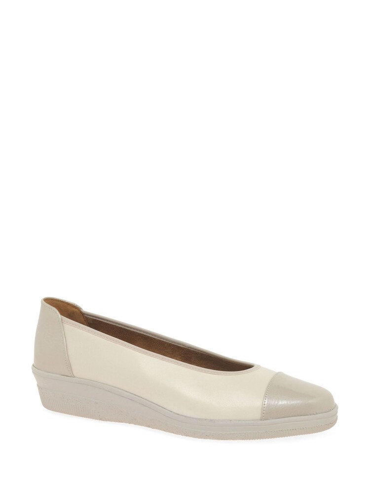 Gabor Cream Petunia Low Wedge Shoes - Image 2 of 5 Gabor Cream Petunia Low Wedge Shoes - Image 2 of 5
