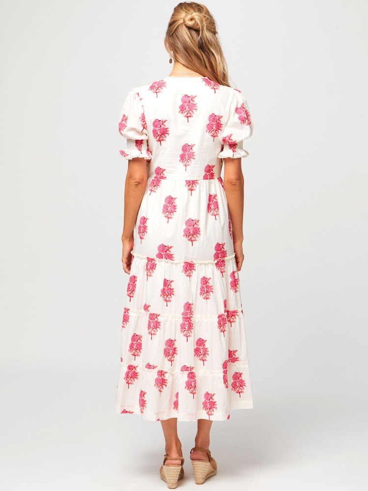 Pink - Aspiga 100% Cordelia-Kleid aus Baumwolle - Bild 2 von 6