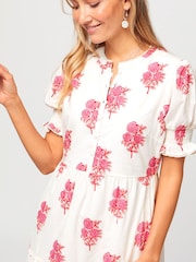 Pink - Aspiga 100% Cordelia-Kleid aus Baumwolle - Bild 3 von 6