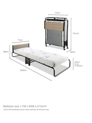 Jay-Be Black Revolution Folding Bed with Micro e-Pocket Sprung Mattress - Image 7 of 7