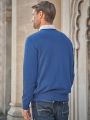 Petrolblau - Rundhalspullover aus Kaschmir von Pure Collection - Bild 2 von 3