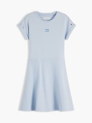 Tommy Hilfiger Blue Tonal Flag Logo Skater Dress - Image 5 of 5