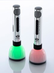 Daewoo Silver Karaoke Microphones with Led Light - Image 4 of 4