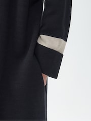 Barbour® Black 100% Cotton Coretta Knitted Maxi Cardigan - Image 5 of 9
