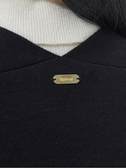 Barbour® Black 100% Cotton Coretta Knitted Maxi Cardigan - Image 7 of 9