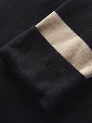 Barbour® Black 100% Cotton Coretta Knitted Maxi Cardigan - Image 9 of 9