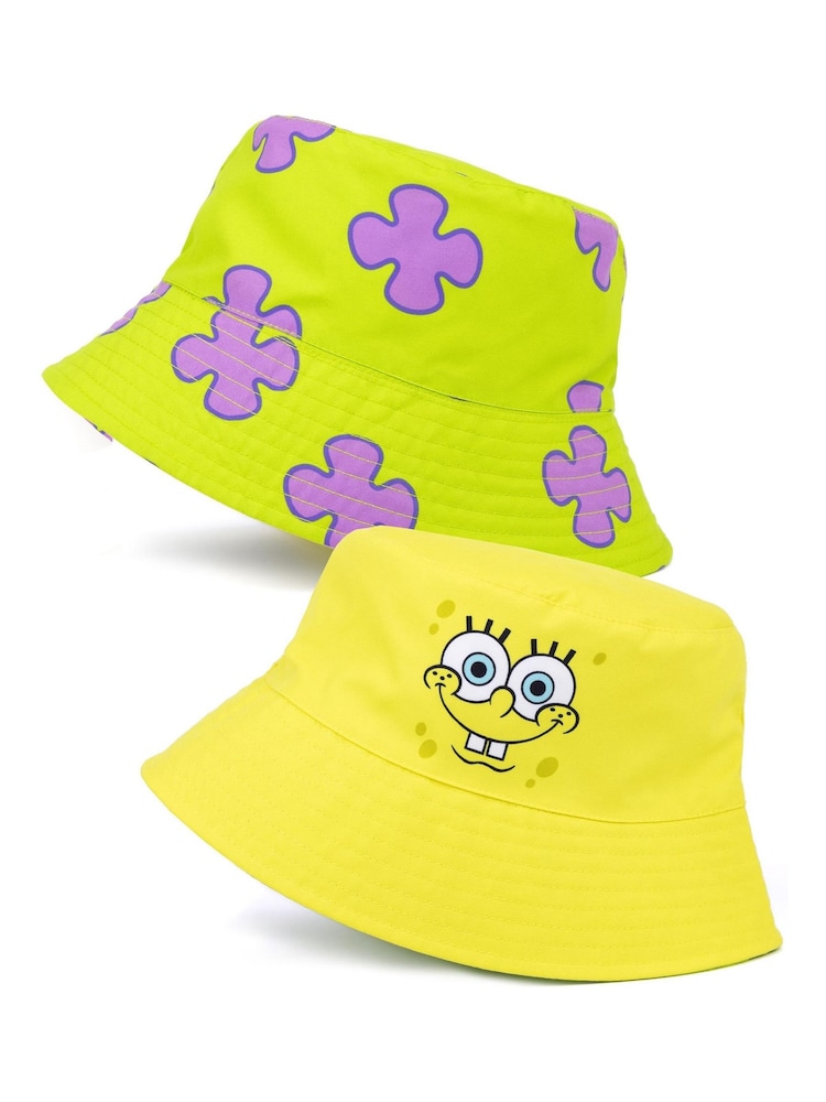 Amarillo de SpongeBob SquarePants - Sombrero estilo pescador reversible con licencia de Vanilla Underground - Imagen 1 de 5