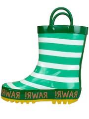 Harry Bear Green Dinosaur Printed Wellies - Image 3 of 5