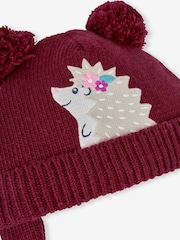 JoJo Maman Bébé Berry Hedgehog Appliqué Hat - Image 2 of 2