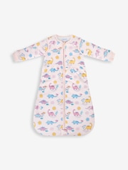 JoJo Maman Bébé Pink Dino 3.5 Tog Baby Sleeping Bag - Image 2 of 4
