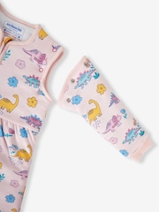 JoJo Maman Bébé Pink Dino 3.5 Tog Baby Sleeping Bag - Image 4 of 4