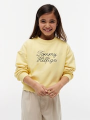 Tommy Hilfiger Yellow Rope Logo Relaxed Terry Sweatshirt - Image 1 of 5