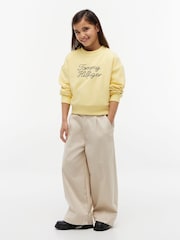 Tommy Hilfiger Yellow Rope Logo Relaxed Terry Sweatshirt - Image 3 of 5