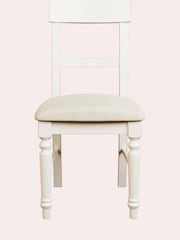 Laura Ashley Set of 2 White Dorset Upholstered Upholstered Dining Chairs - Image 3 of 5