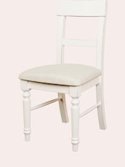 Laura Ashley Set of 2 White Dorset Upholstered Upholstered Dining Chairs - Image 5 of 5